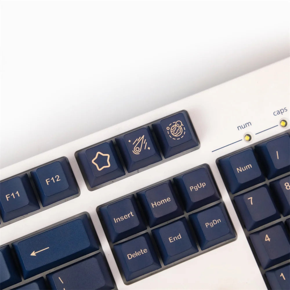 GMK Stargaze Keycaps PBT Dye-Sublimation Mechanical Keyboards Key Cap 131 Keys Cherry Profile for MX Switch GH60/64/68/84/87/104