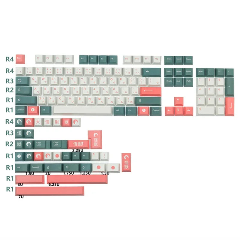 GMK Stargaze Keycaps PBT Dye-Sublimation Mechanical Keyboards Key Cap 131 Keys Cherry Profile for MX Switch GH60/64/68/84/87/104