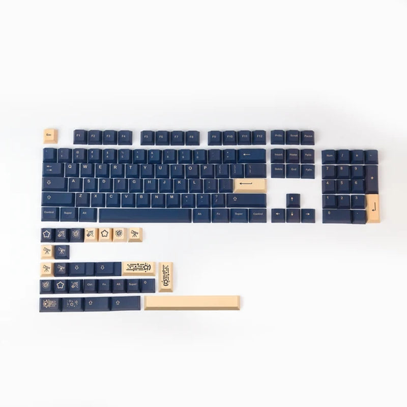 GMK Stargaze Keycaps PBT Dye-Sublimation Mechanical Keyboards Key Cap 131 Keys Cherry Profile for MX Switch GH60/64/68/84/87/104