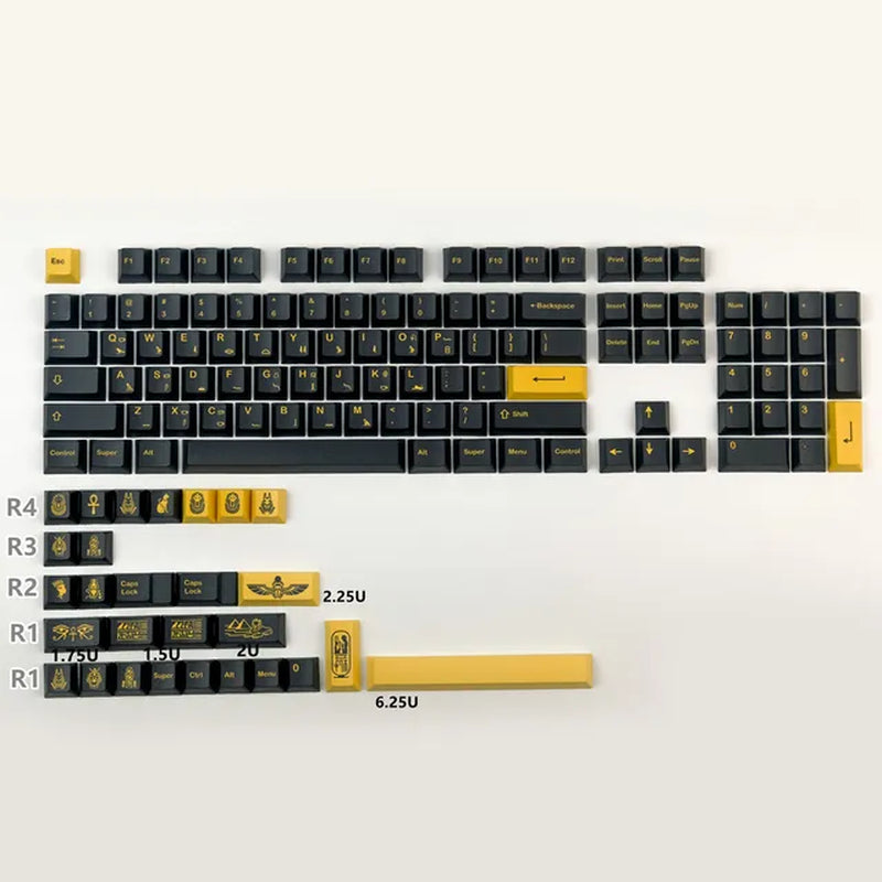 GMK Stargaze Keycaps PBT Dye-Sublimation Mechanical Keyboards Key Cap 131 Keys Cherry Profile for MX Switch GH60/64/68/84/87/104
