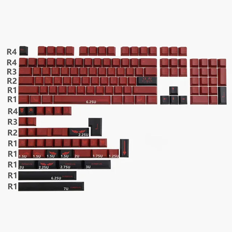 GMK Stargaze Keycaps PBT Dye-Sublimation Mechanical Keyboards Key Cap 131 Keys Cherry Profile for MX Switch GH60/64/68/84/87/104