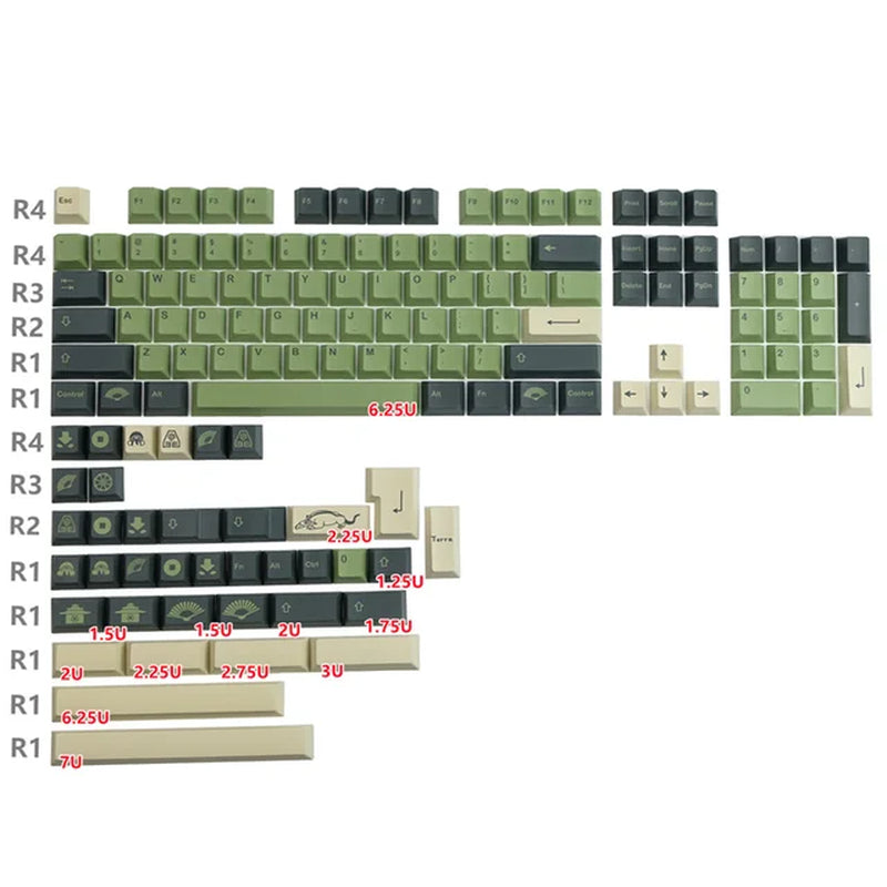 GMK Stargaze Keycaps PBT Dye-Sublimation Mechanical Keyboards Key Cap 131 Keys Cherry Profile for MX Switch GH60/64/68/84/87/104
