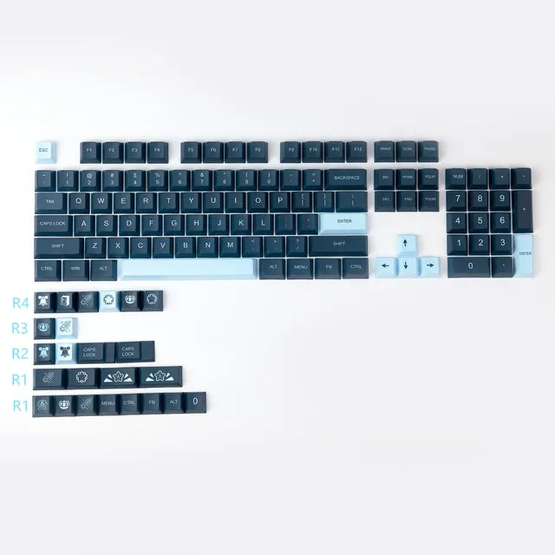 GMK Stargaze Keycaps PBT Dye-Sublimation Mechanical Keyboards Key Cap 131 Keys Cherry Profile for MX Switch GH60/64/68/84/87/104