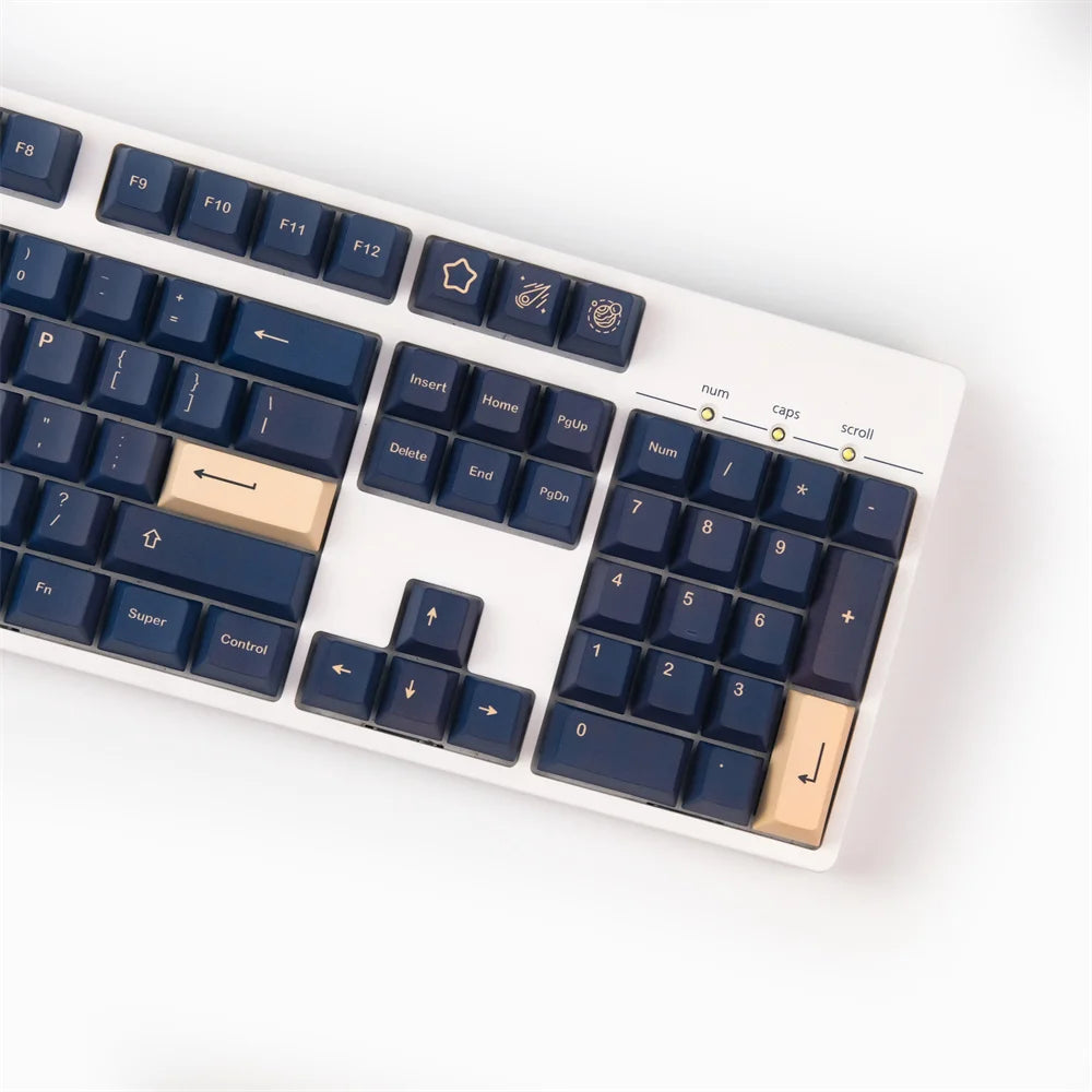 GMK Stargaze Keycaps PBT Dye-Sublimation Mechanical Keyboards Key Cap 131 Keys Cherry Profile for MX Switch GH60/64/68/84/87/104