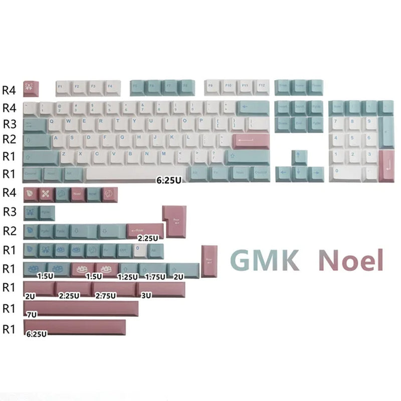 GMK Stargaze Keycaps PBT Dye-Sublimation Mechanical Keyboards Key Cap 131 Keys Cherry Profile for MX Switch GH60/64/68/84/87/104