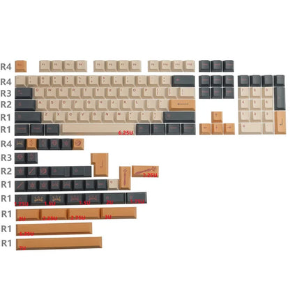 GMK Stargaze Keycaps PBT Dye-Sublimation Mechanical Keyboards Key Cap 131 Keys Cherry Profile for MX Switch GH60/64/68/84/87/104