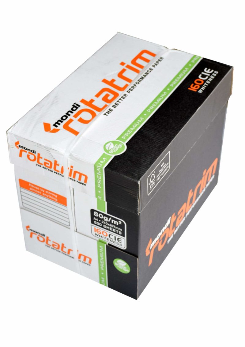 Gauteng free delivery Bulk - Mondi Rotatrim A4 Paper Box 5 X 500 Sheets